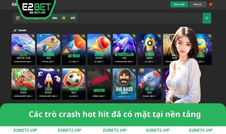 Các trò crash hot hit đã có mặt tại nền tảng