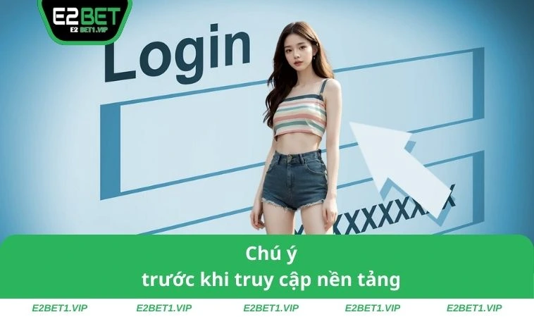 Chú ý trước khi truy cập nền tảng
