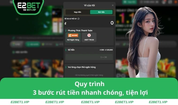 Quy trình 3 bước rút tiền nhanh chóng, tiện lợi